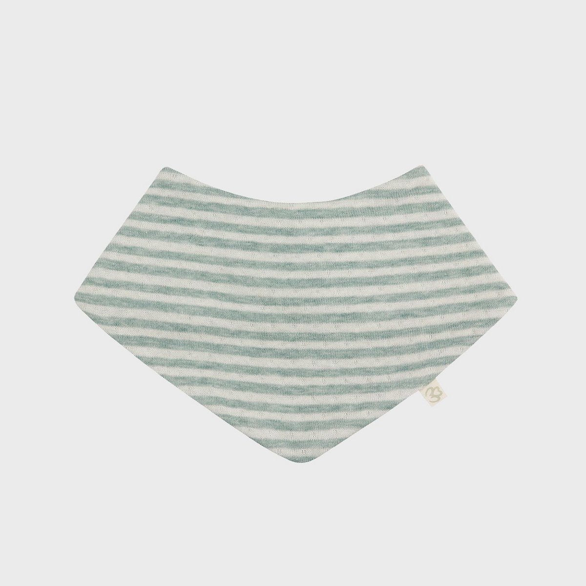 Bio Baby Sabberlätzchen Aqua aus Bio-Baumwolle, saugfähig und verstellbar für Babys beim Zahnen.