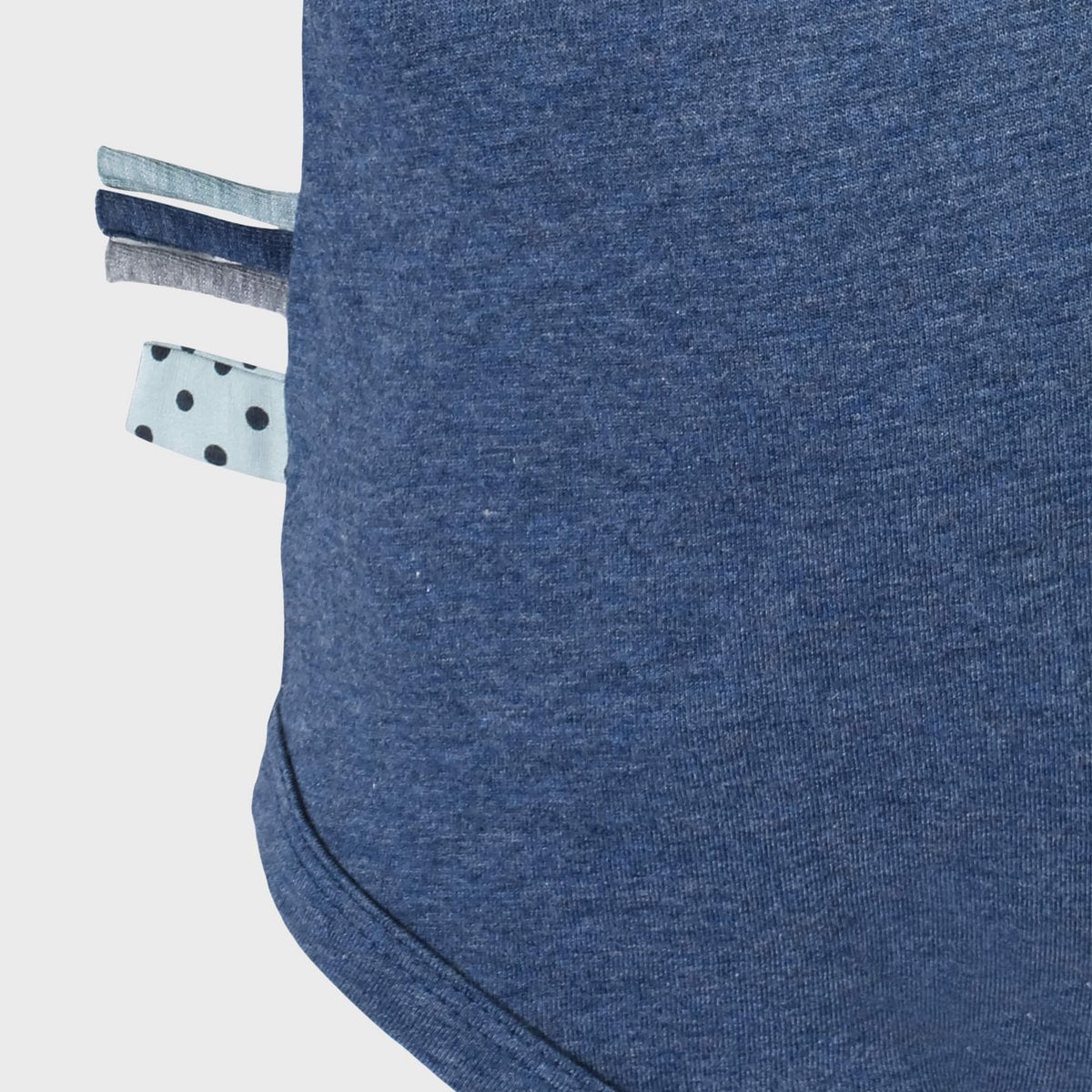 Body fasciante in cotone biologico a maniche corte indaco - morbido kimono intero per neonati