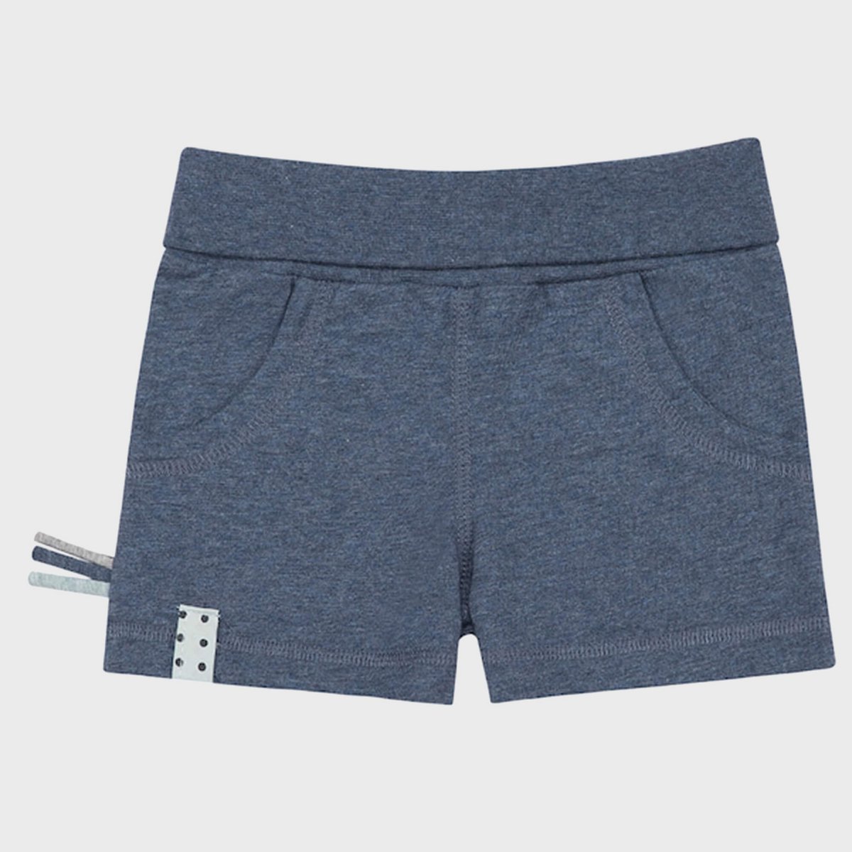 Bio Baby Shorts Indigo aus weicher Bio-Baumwolle – Detailansicht 4