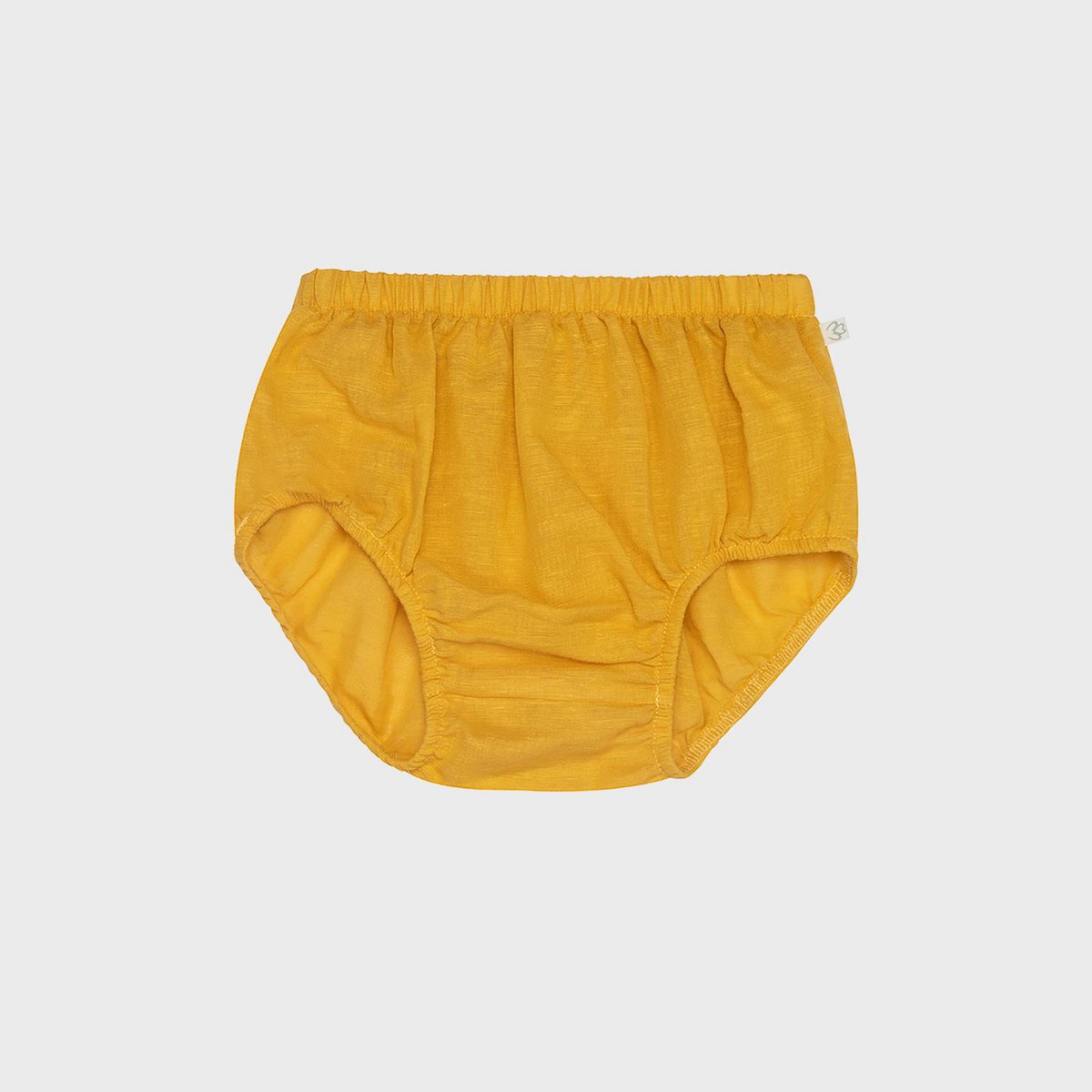 Bio Baby Bloomer aus Hanf & Baumwolle in Senf.