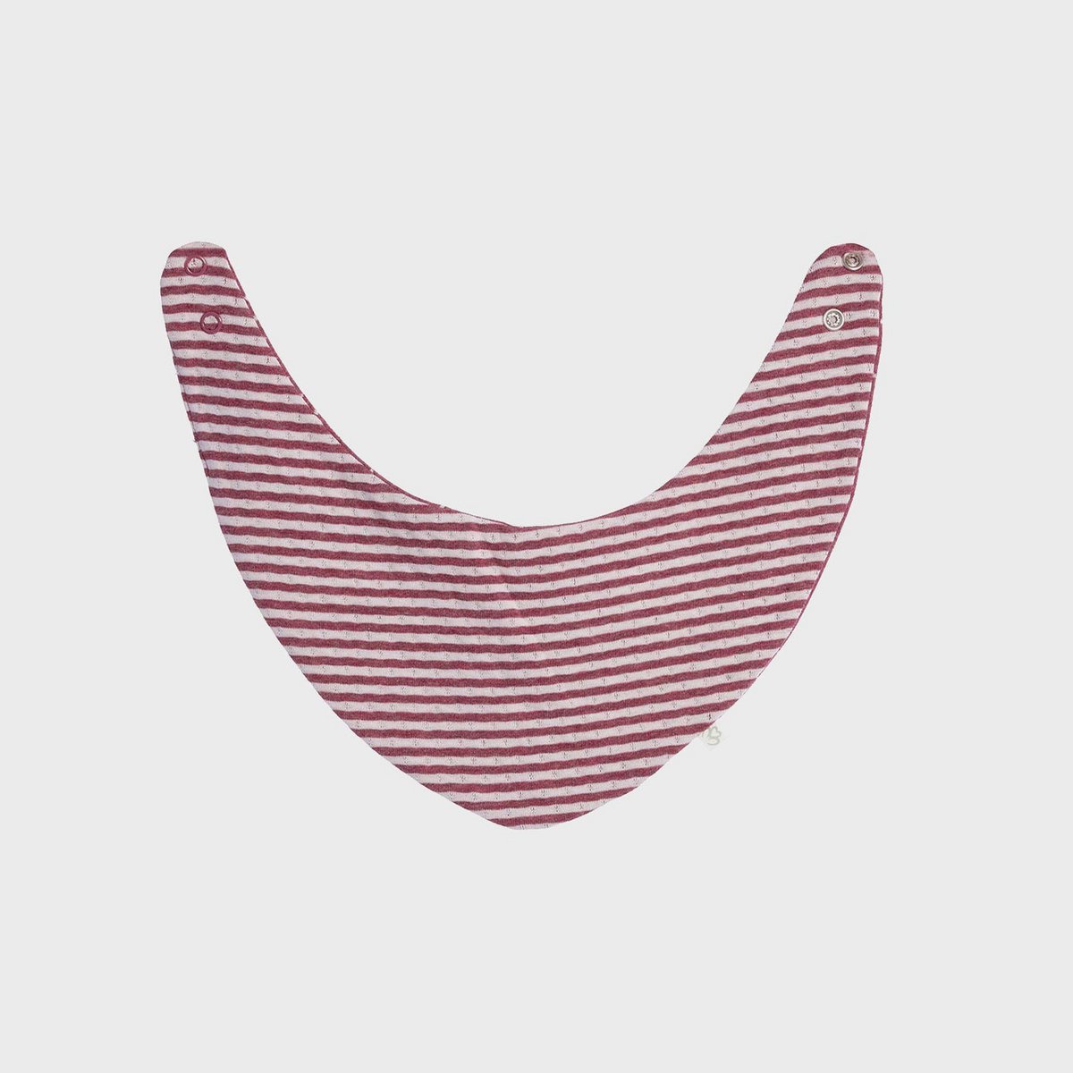 Bio Baby Sabberlätzchen Bordeaux – Größenverstellbares Dreieckstuch – Detailansicht 2