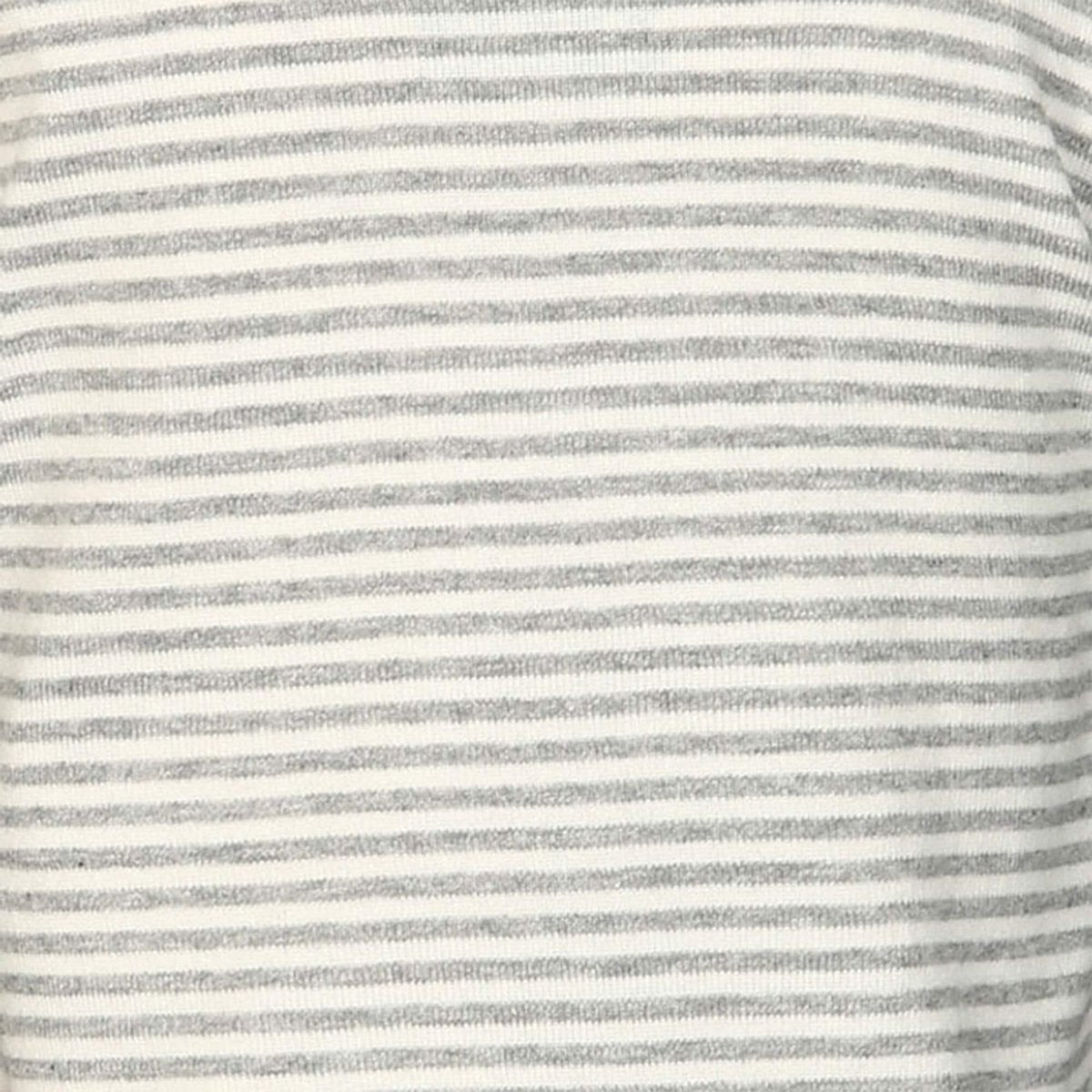Kurzarm Baby T-Shirt aus Bio-Baumwolle – Grau Gestreift – Detailansicht 5