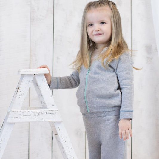 OrganicEra Bio-Baby-Kapuzenjacke, Grau