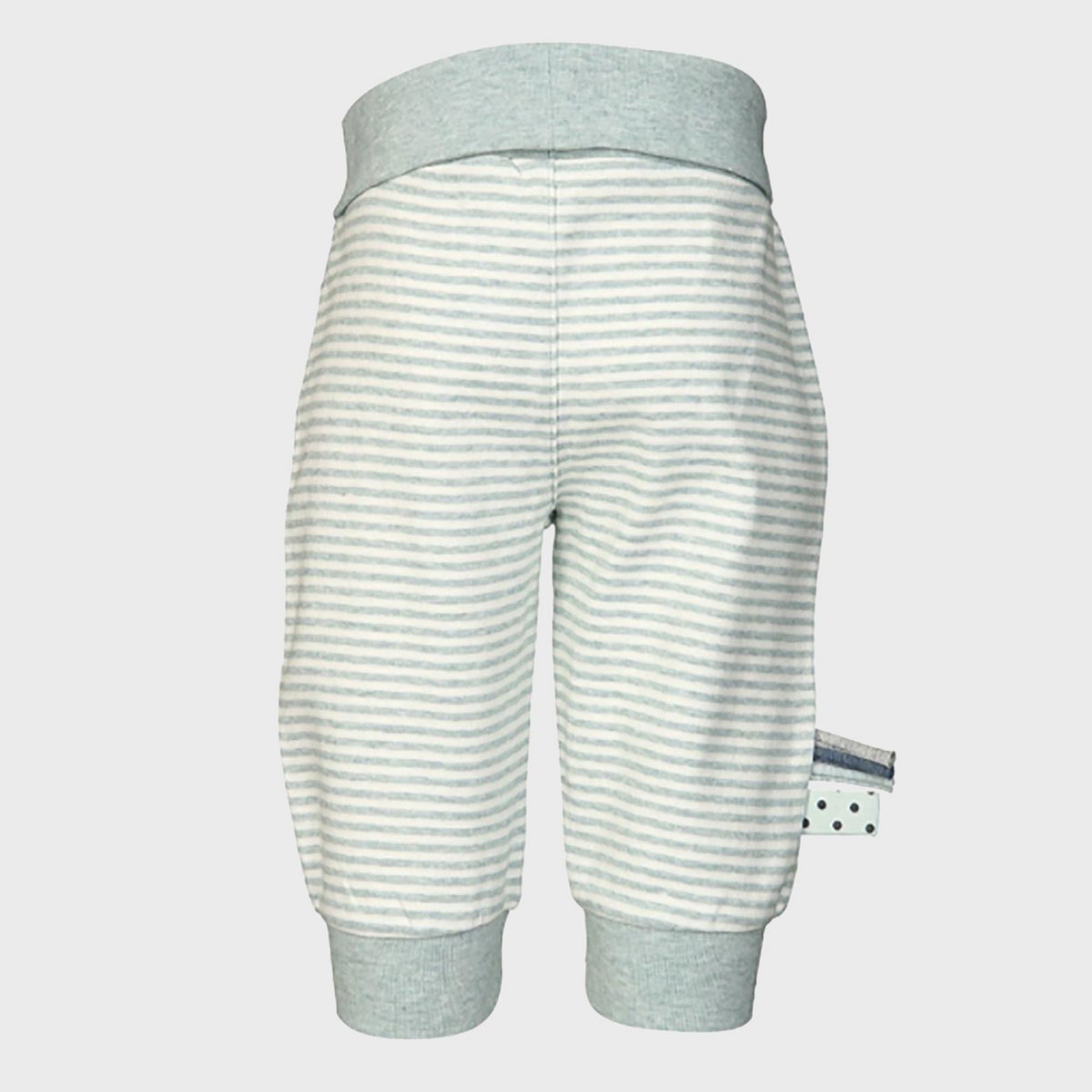 OrganicEra Bio-Babyhose mit Gummiband, Aqua gestreift