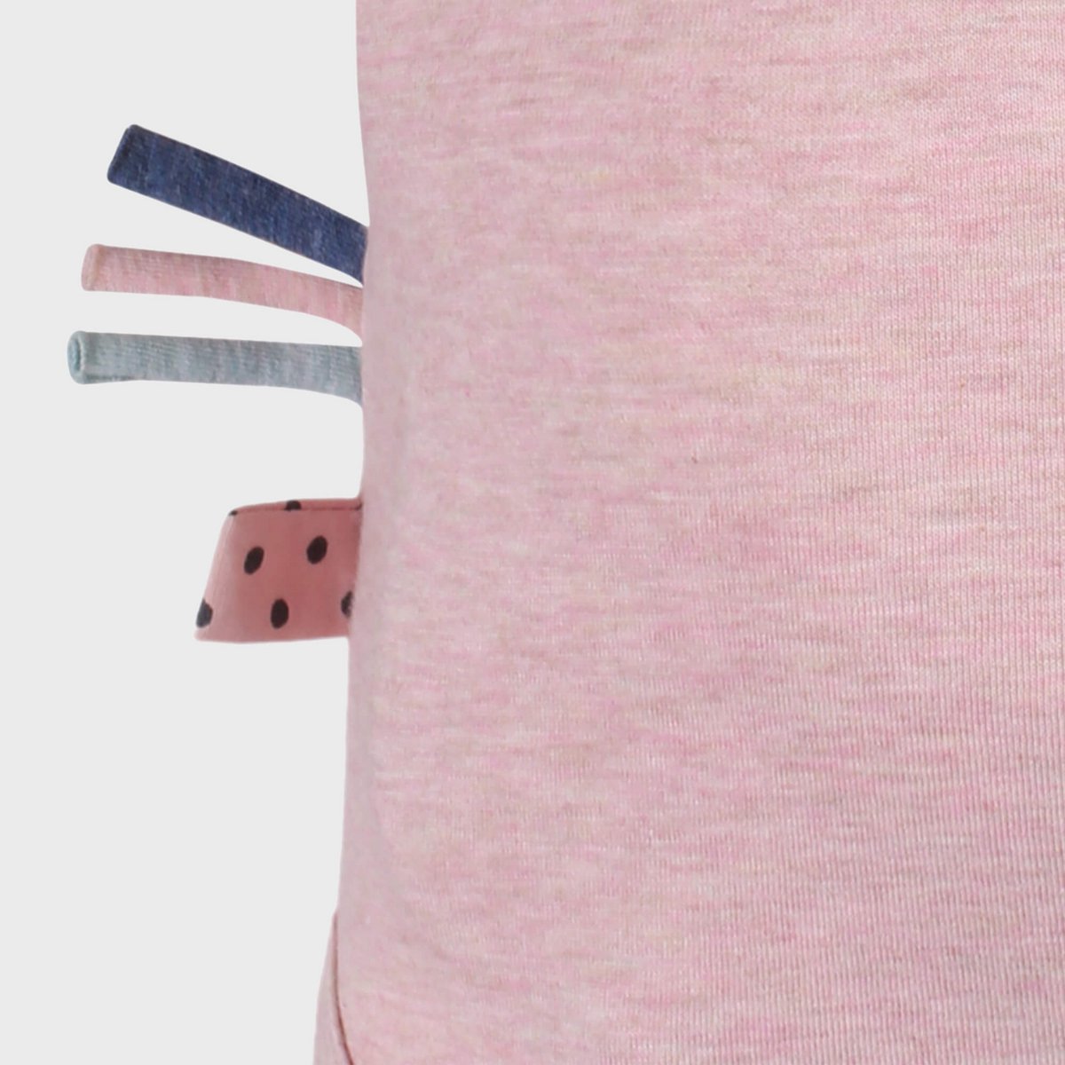 Bio Baumwoll Baby Kimono Body Kurzarm Rose – Detailansicht 3