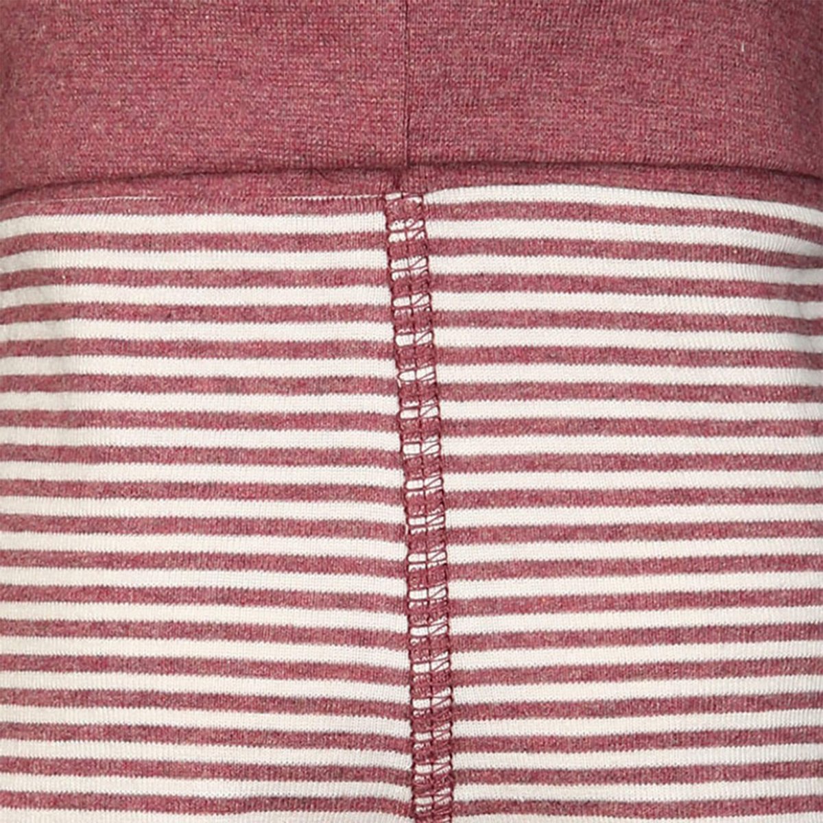 Bio Baby Shorts Bordeaux Gestreift – Baumwollshorts – Detailansicht 4