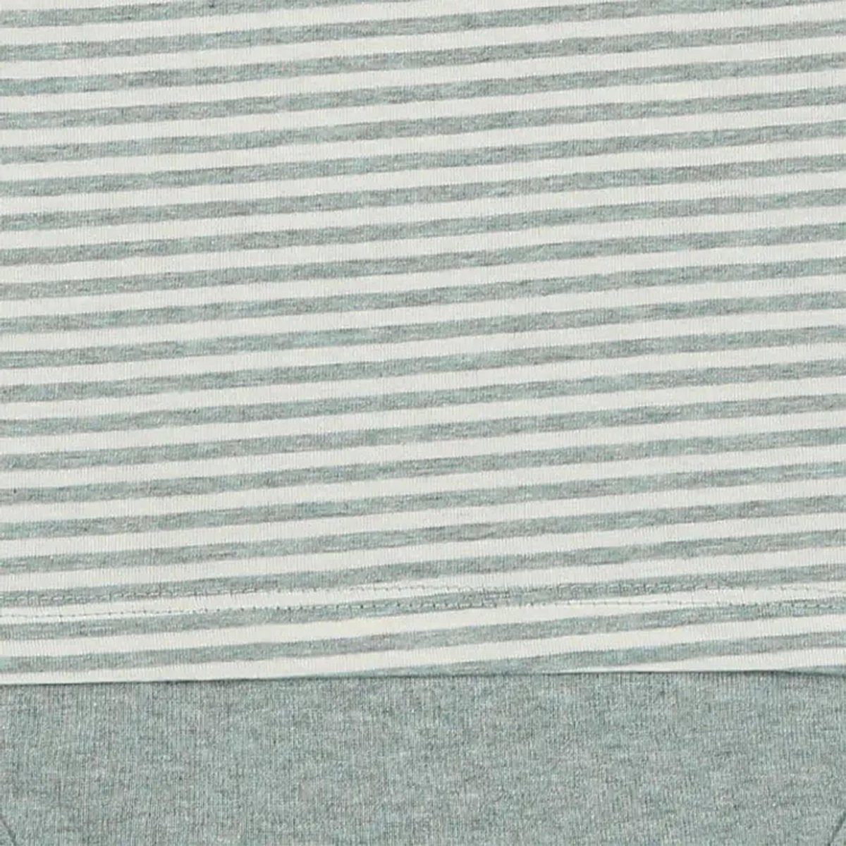 Morbido body t-shirt da neonato a maniche lunghe in cotone biologico a righe acqua