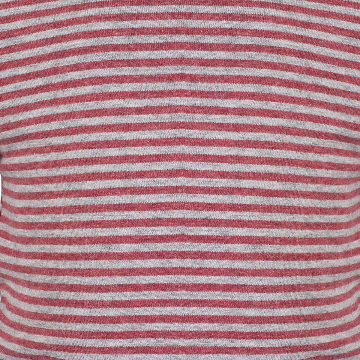 Baby Kurzarm T-Shirt Body Bordeaux Gestreift – Bio-Baumwolle – Detailansicht 5