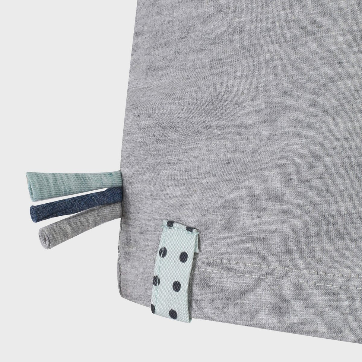 Maglietta per neonati biologica grigio mélange | Morbido cotone biologico | Elastico & Comodo