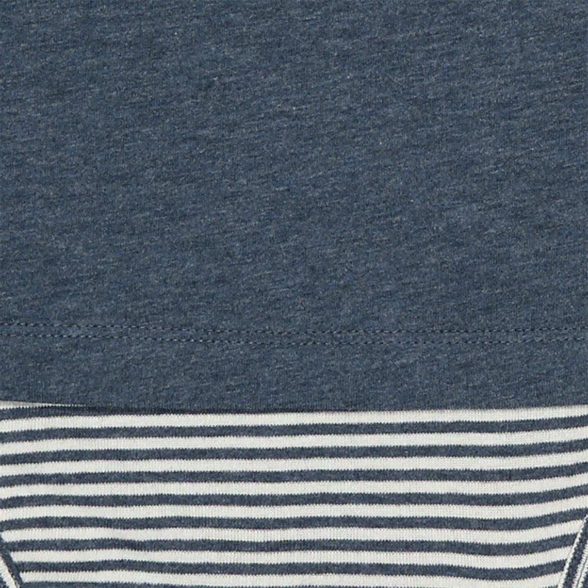 Bio-Baumwoll Baby Kurzarm T-Shirt Body Indigo Melange – Detailansicht 4