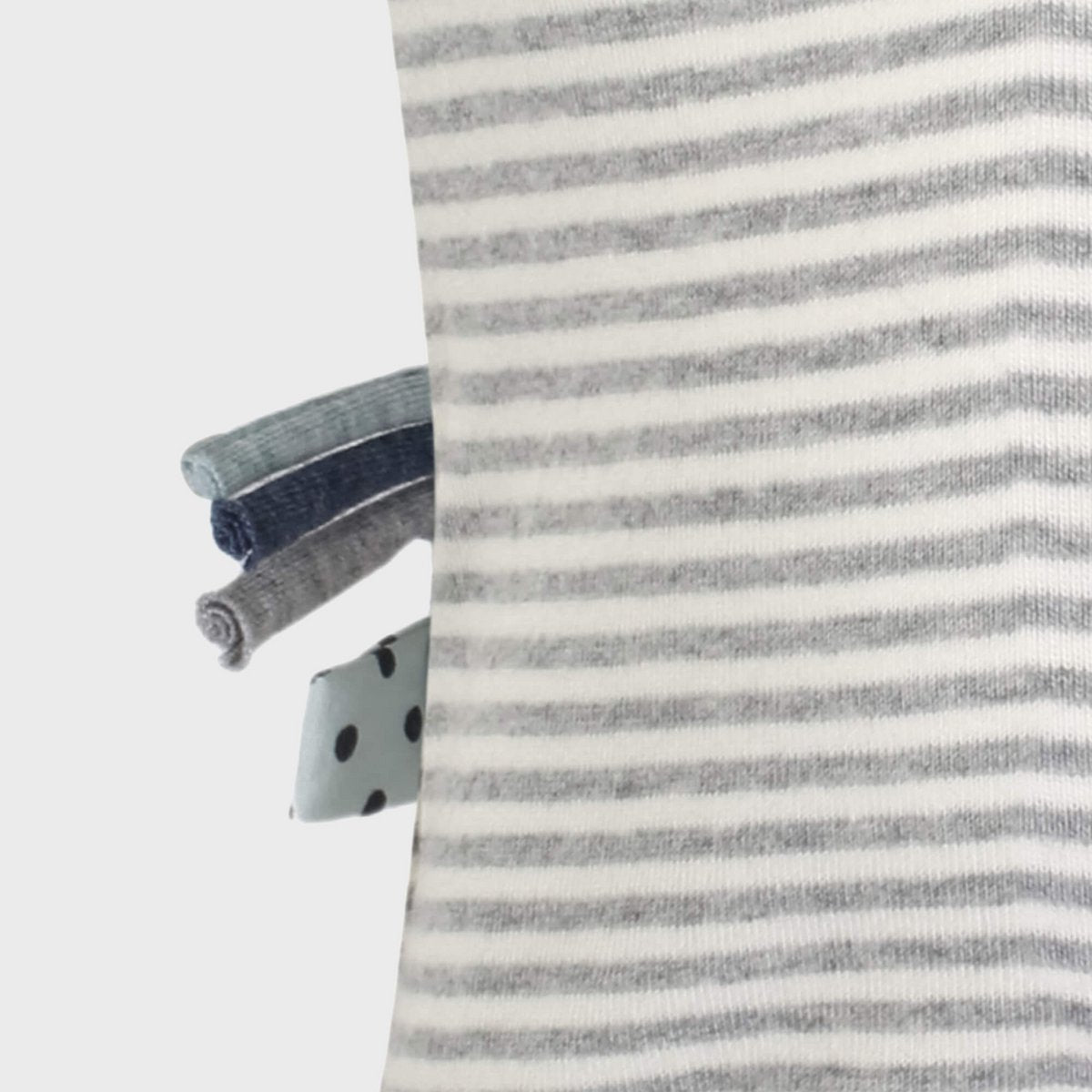 OrganicEra Bio-Baby-L/S-Body, grau gestreift