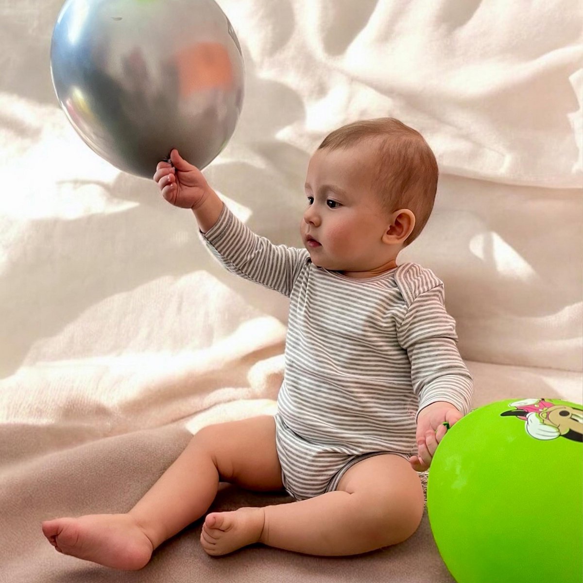 OrganicEra Bio-Baby-L/S-Body, grau gestreift