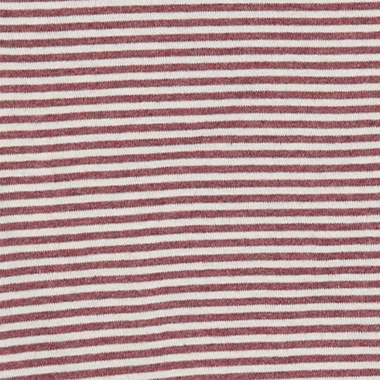 Bio Baby Strampler Bordeaux Gestreift – Bio-Baumwolle – Detailansicht 4