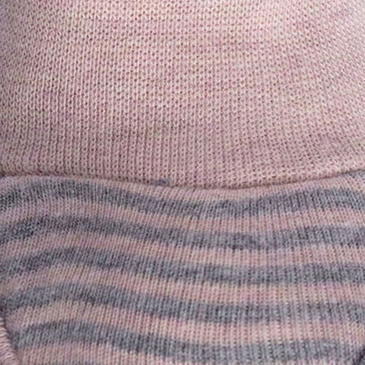 Warme Bio Babyschuhe Rosa – Erstlingsschuhe aus Baumwolle – Detailansicht 2