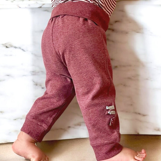 OrganicEra Bio-Babyhose mit Gummizug, Bordeaux