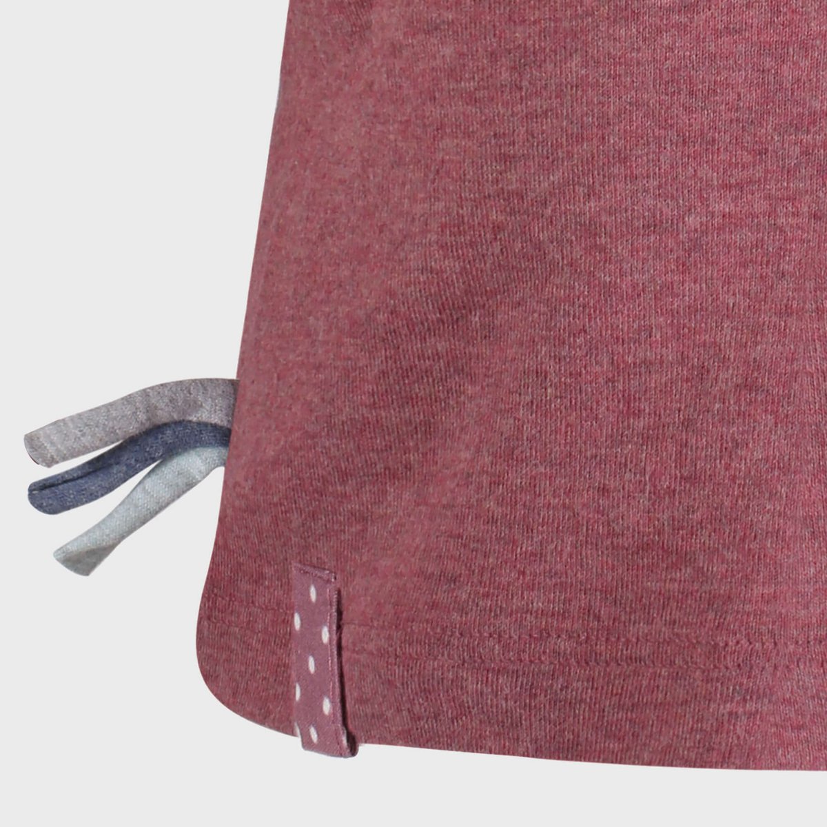 Bio Baby Langarmshirt Bordeaux aus organischer Baumwolle – Detailansicht 7