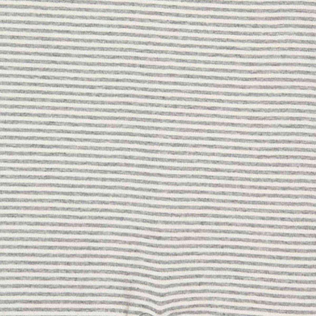 Tutina per neonato biologica grigia – Tutina a righe in maglia a coste di cotone biologico, comoda & Elastico