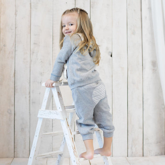 OrganicEra Bio-Baby-Jogginghose, Grau