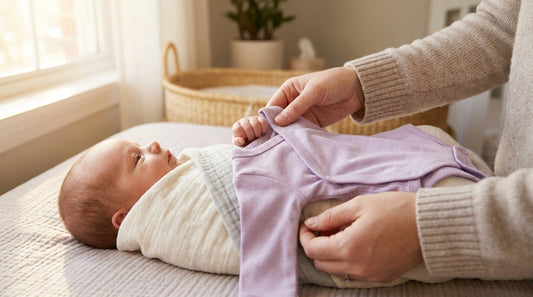 Verschiedene Bio-Baby-Bodys – Wickel-, Kimono- und Schlupfbody nebeneinander