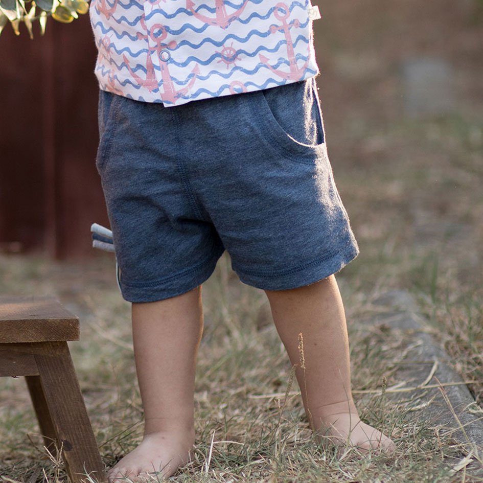 OrganicEra Bio-Baby-Shorts, Indigo