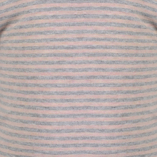 Bio Baumwolle Baby T-Shirt Body Kurzarm Rosa Gestreift – Detailansicht 2
