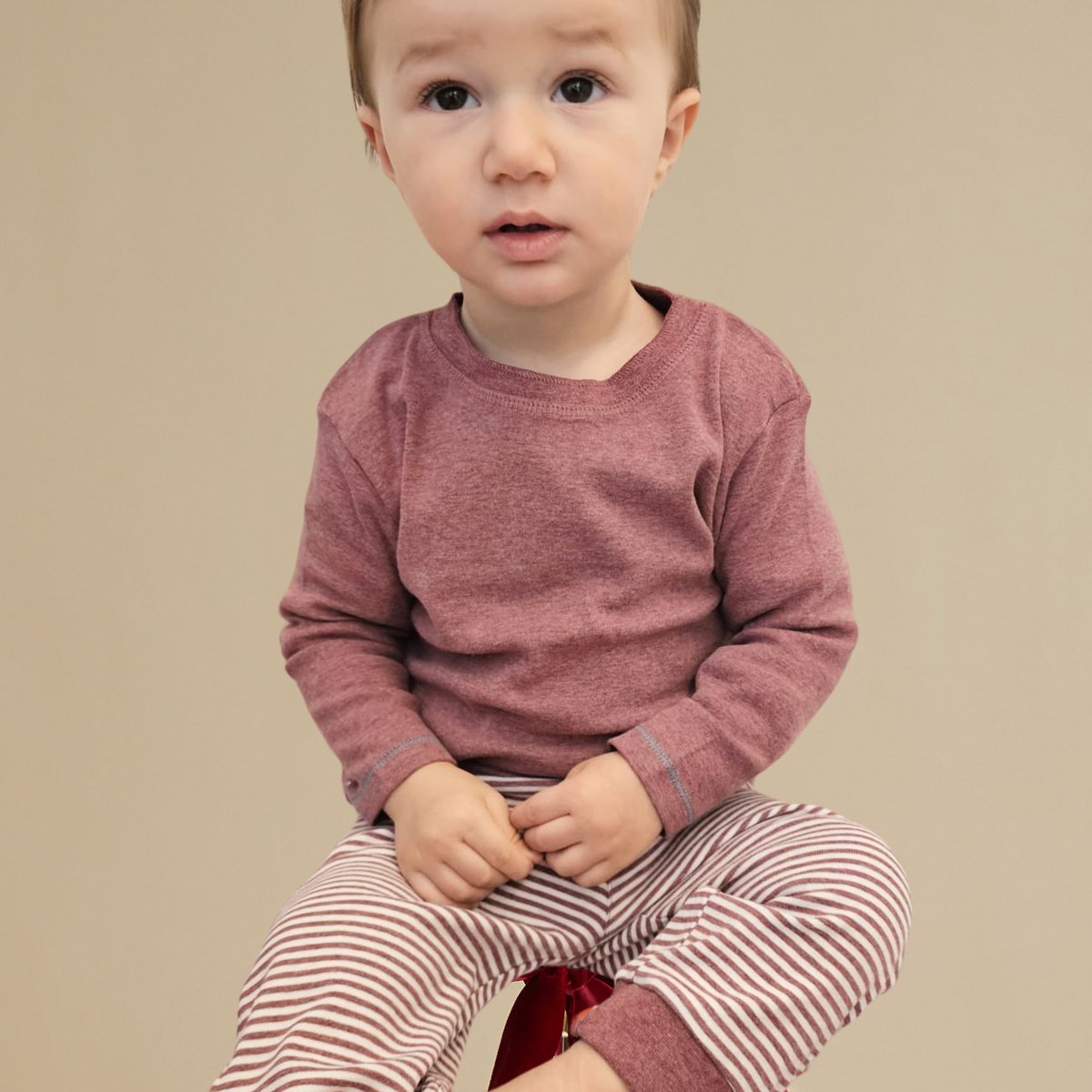 OrganicEra Organic Baby L/S T-Shirt, Bordeaux