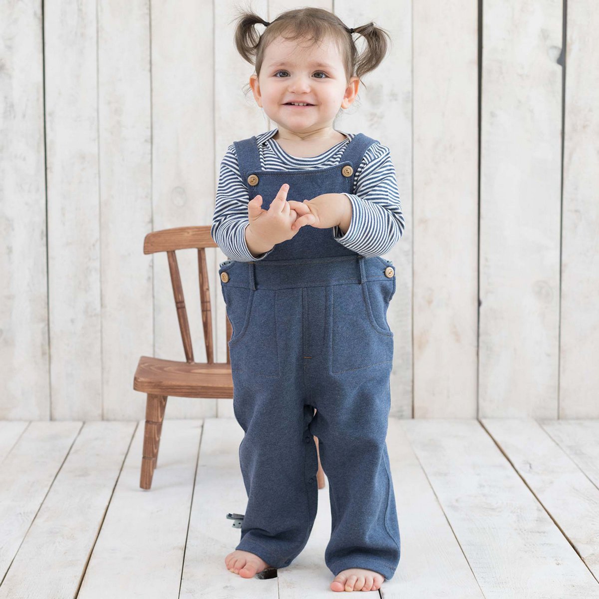OrganicEra Bio-Baby-Latzhose, Indigo