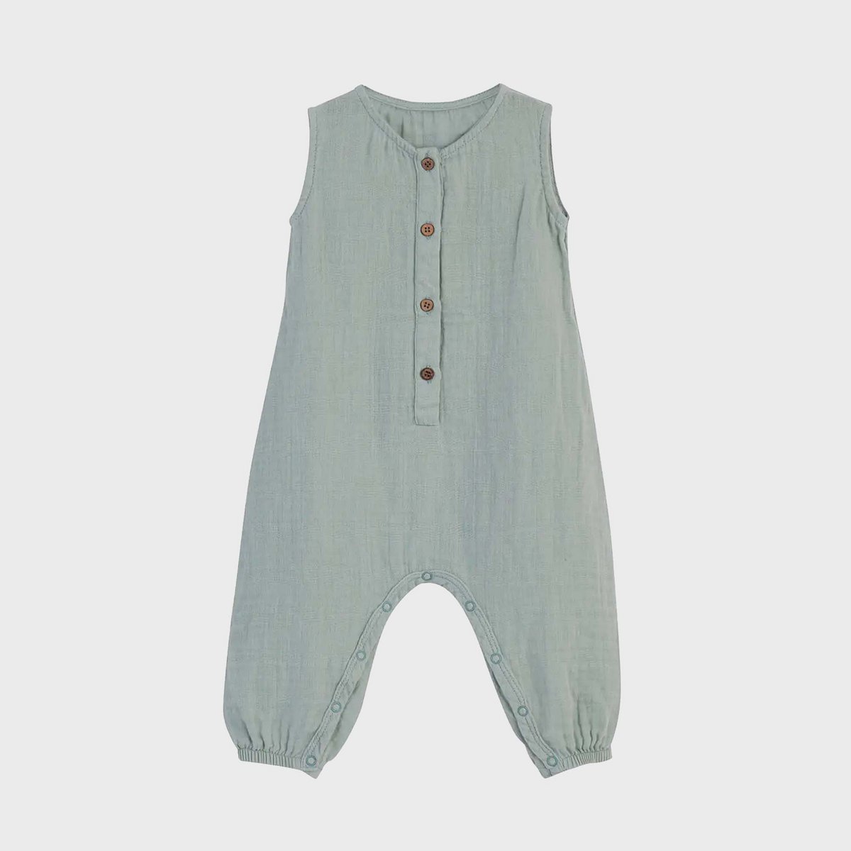 OrganicEra Bio-Musselin-Overall, Aqua