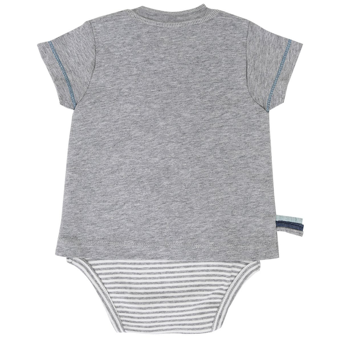 OrganicEra Organic Baby S/S T-Shirt Body, Grau
