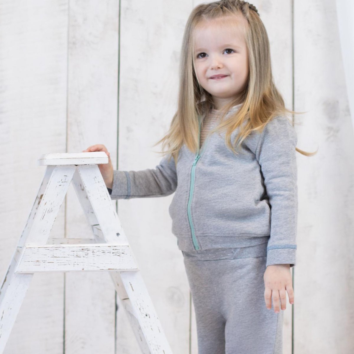 OrganicEra Bio-Baby-Kapuzenjacke, Grau