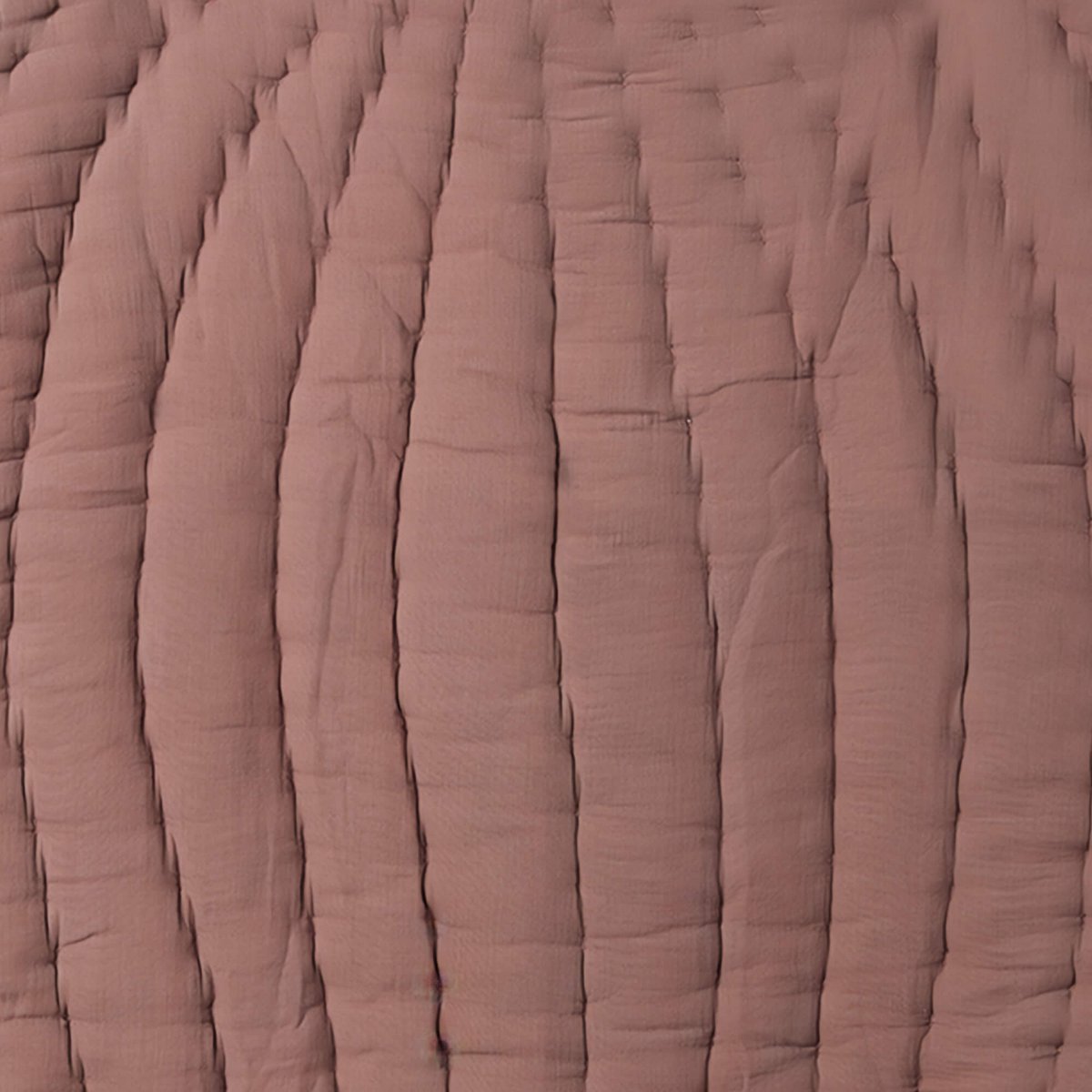 Bio Baumwolle Musselin Baby Spielmatte | Gepolsterte Krabbeldecke Blatt Design – Staubige Rose