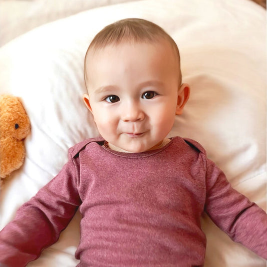 OrganicEra Bio-Baby-L/S-Body, Bordeaux