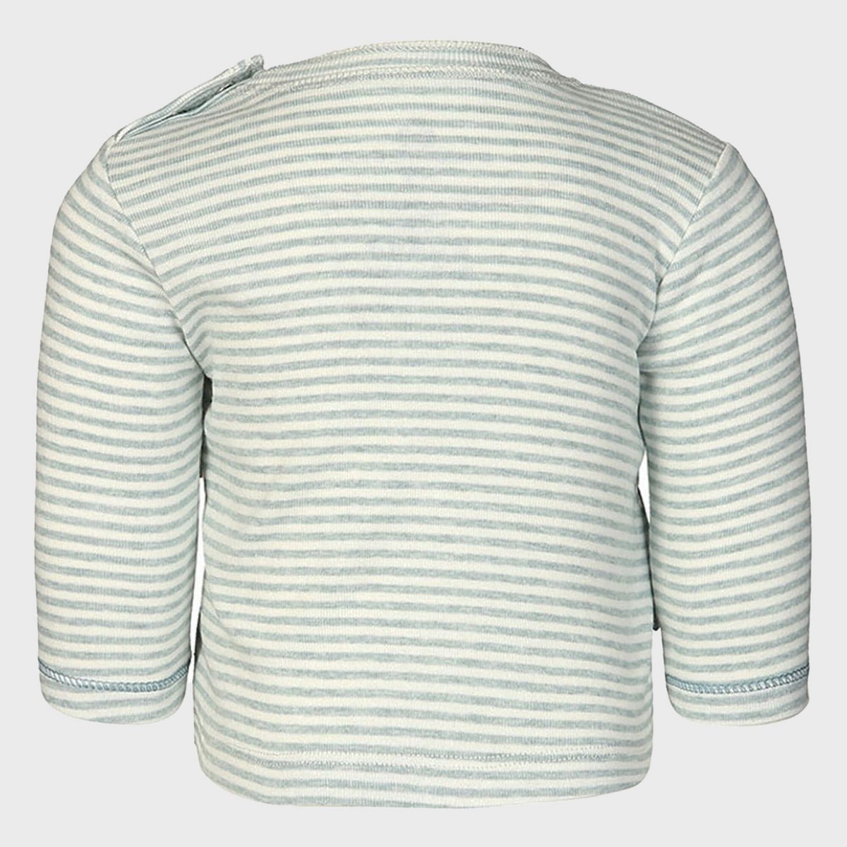OrganicEra Organic Baby L/S T-Shirt, Aqua gestreift