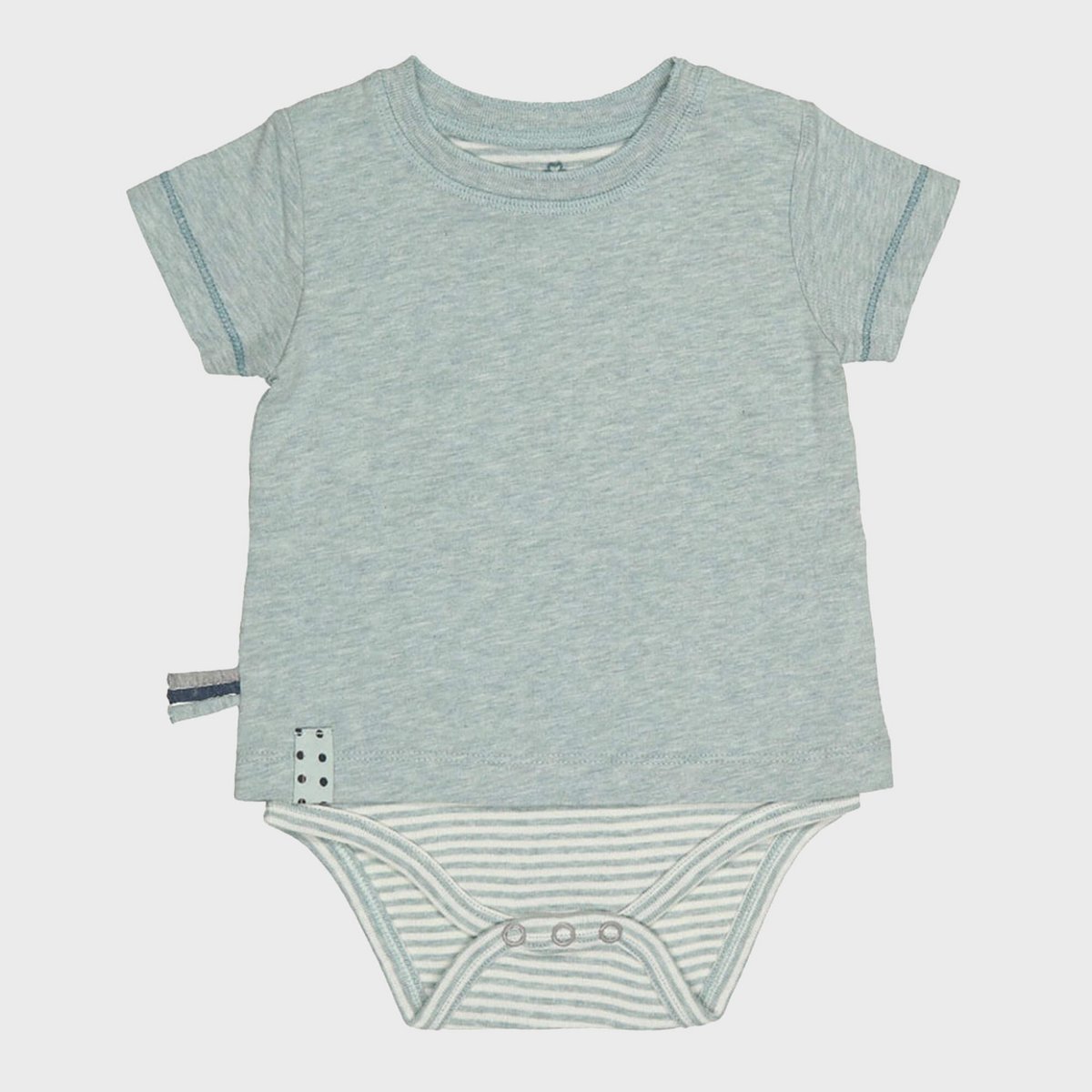 OrganicEra Organic Baby S/S T-Shirt Body, Aqua