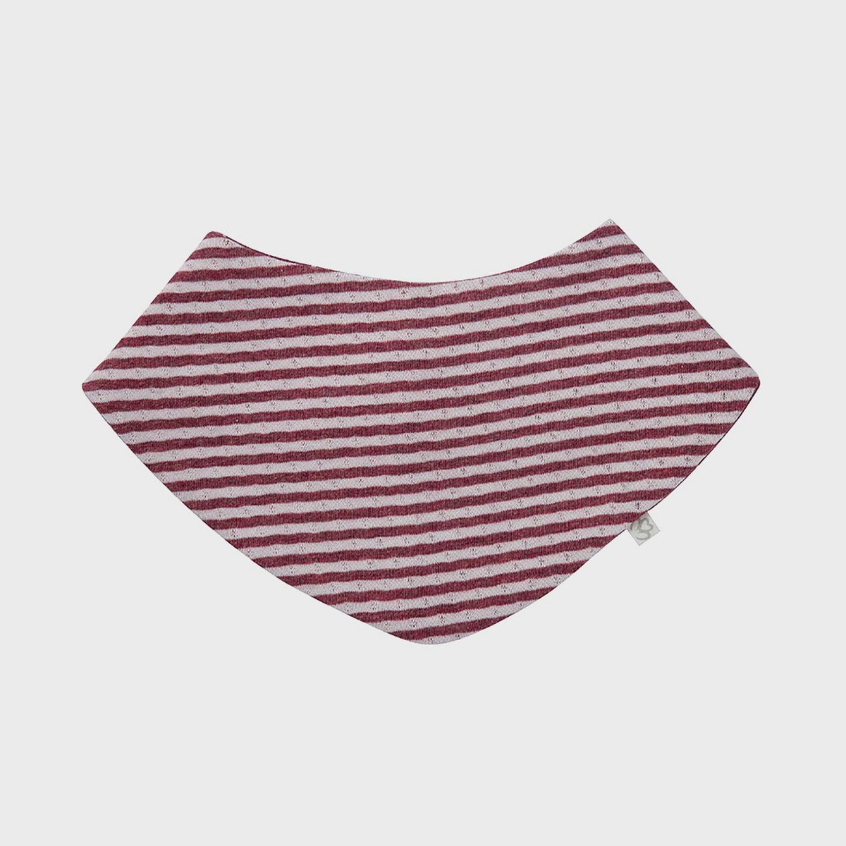 Bio Baby Sabberlätzchen Bordeaux, aus saugstarker Bio-Baumwolle, größenverstellbares Dreieckstuch.