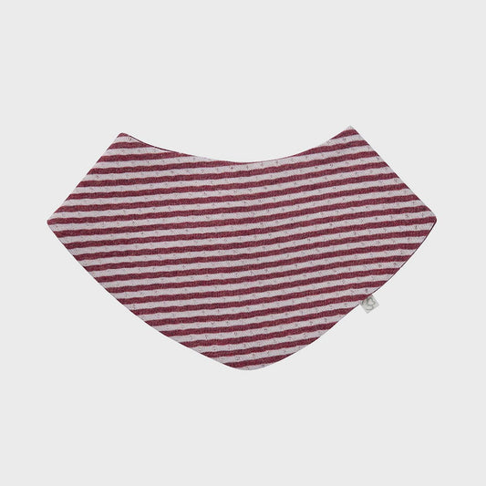 Bio Baby Sabberlätzchen Bordeaux, aus saugstarker Bio-Baumwolle, größenverstellbares Dreieckstuch.