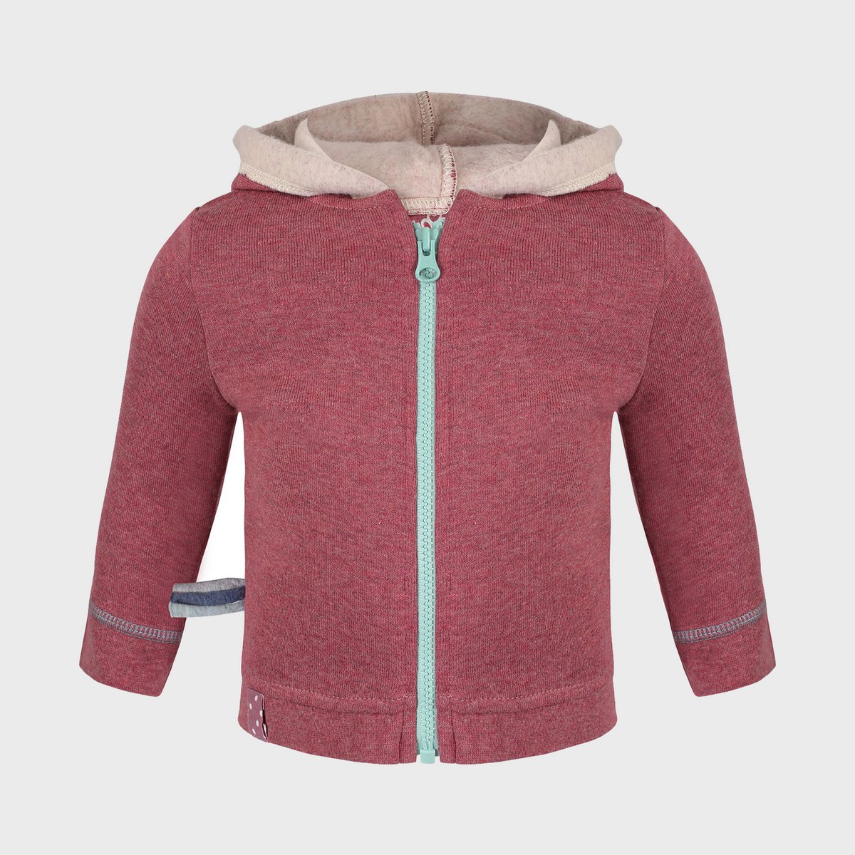 OrganicEra Bio-Baby-Kapuzenjacke, Bordeaux