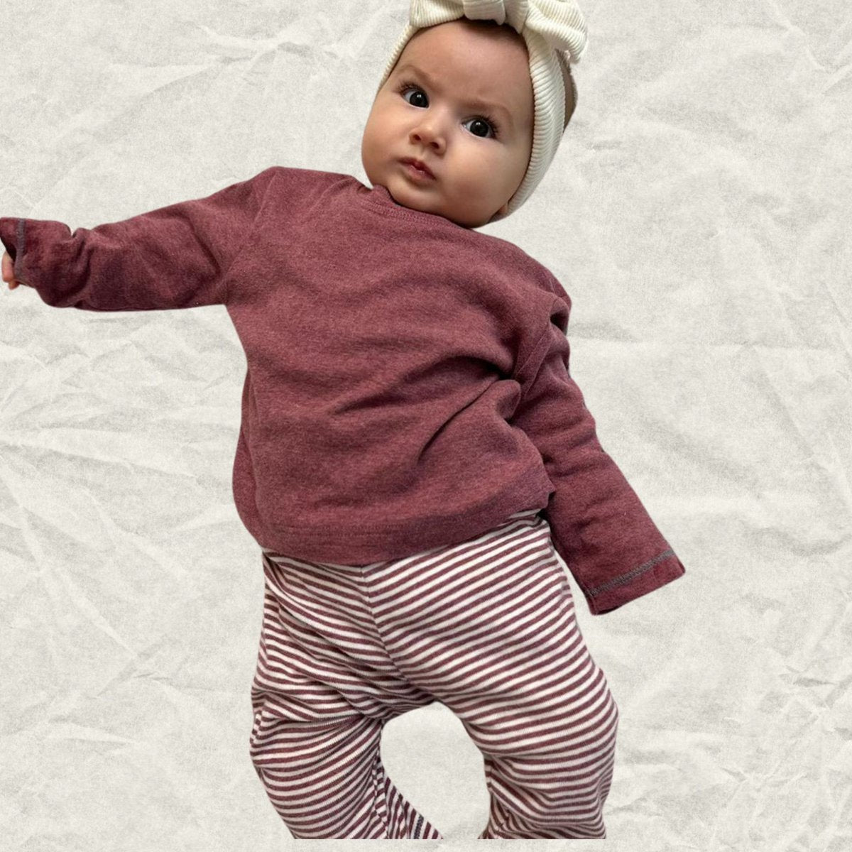 OrganicEra Organic Baby L/S T-Shirt, Bordeaux