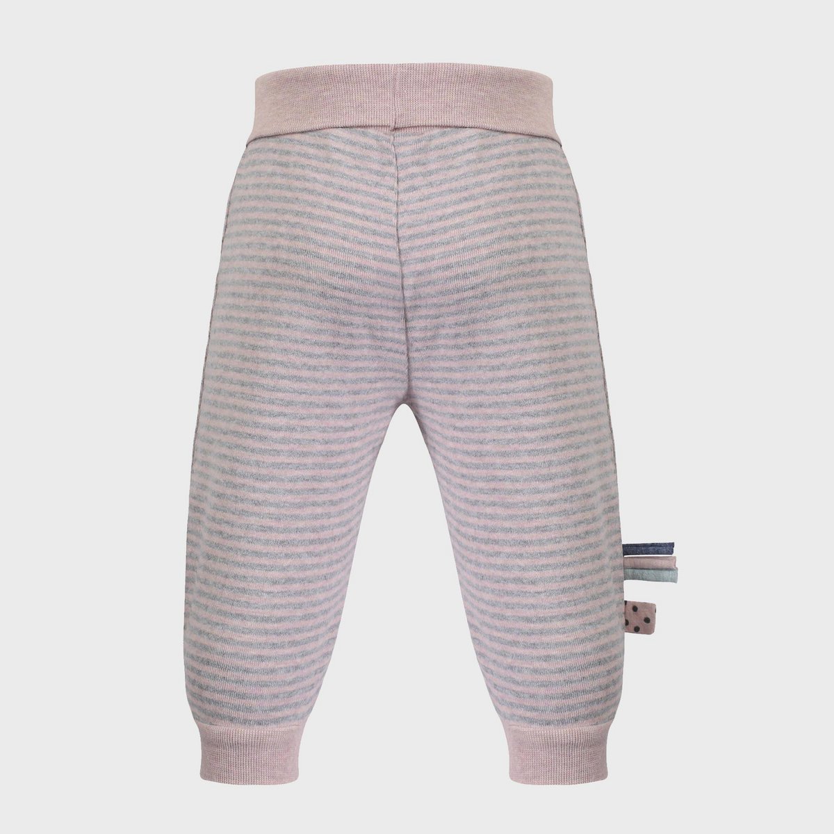 OrganicEra Bio-Babyhose mit Gummiband, rosa gestreift