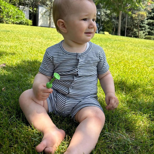 OrganicEra Bio-Baby-Strampler, Indigo