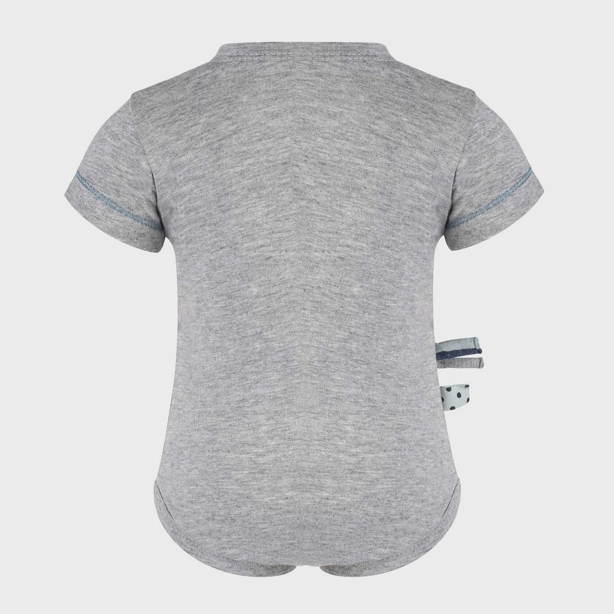 OrganicEra Organic Baby S/S Kimono Body, Grau