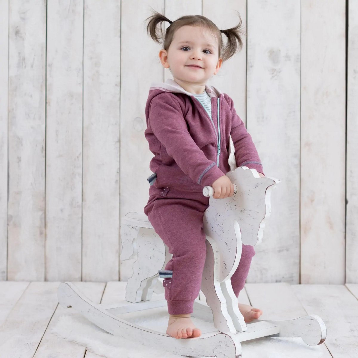 OrganicEra Bio-Baby-Jogginghose, Bordeaux