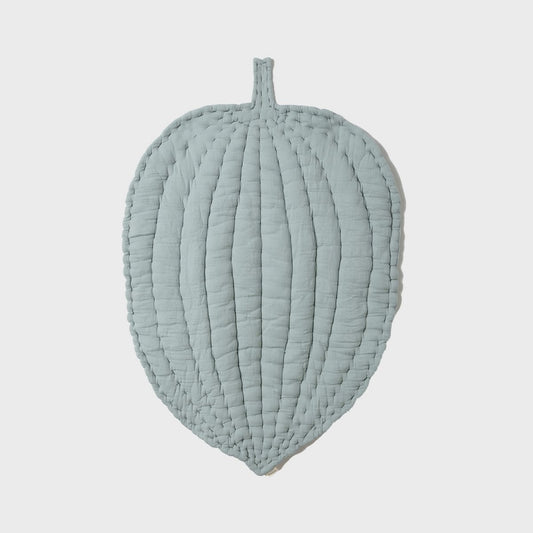 OrganicEra Bio-Musselin-Blattmatte- Gepolstert, Aqua