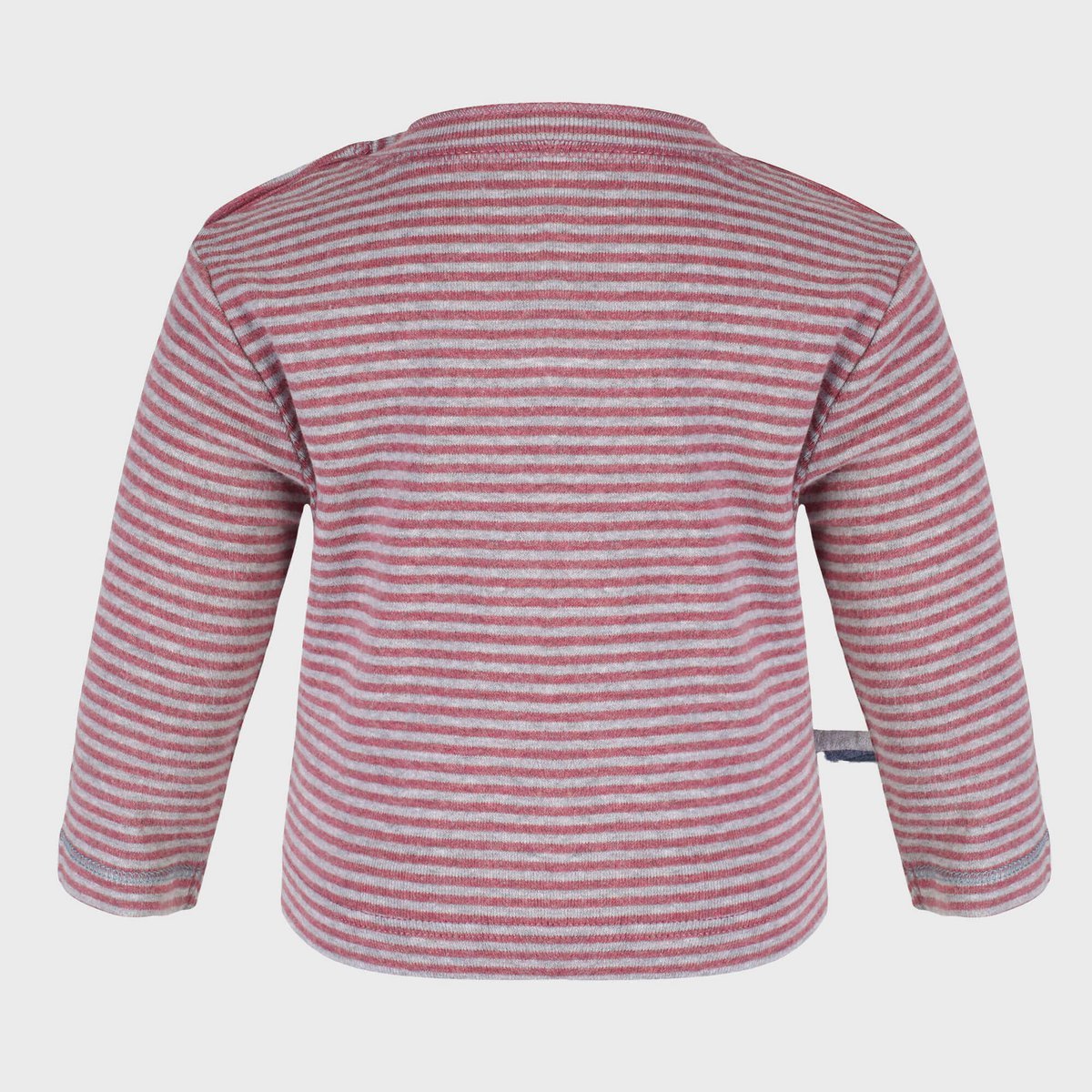 OrganicEra Organic Baby L/S T-Shirt, Bordeaux gestreift