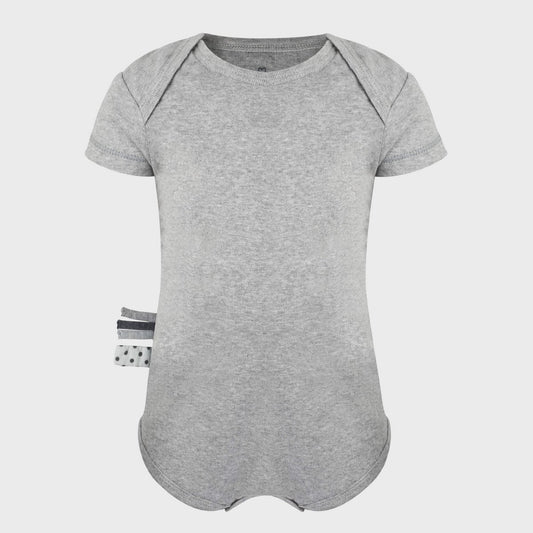 OrganicEra Organic Baby S/S Body, Grau