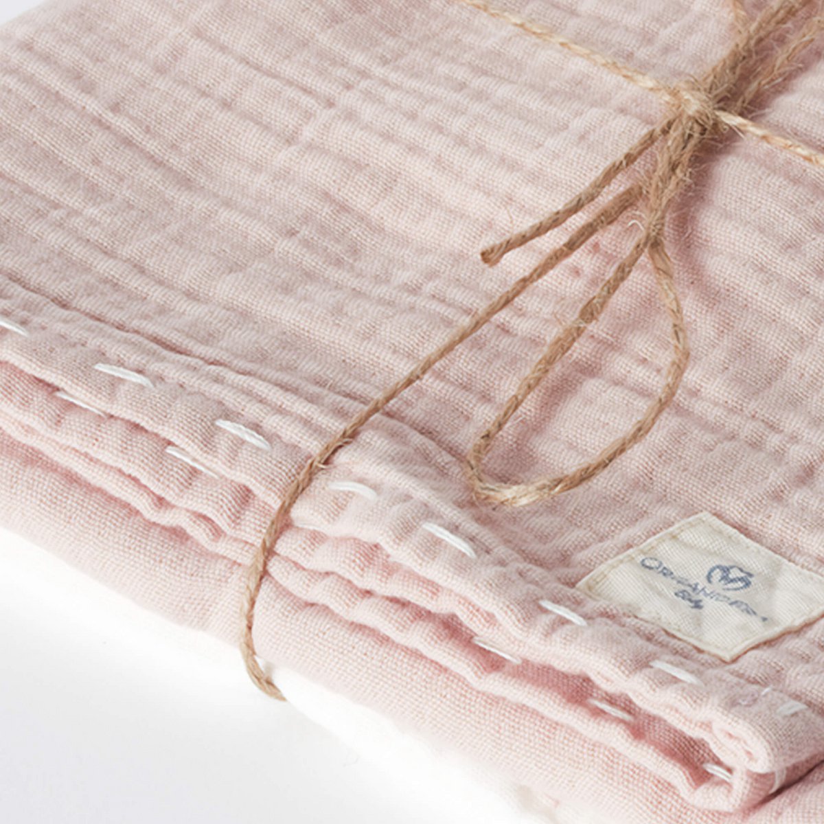 Set aus Musselintüchern in Rosa