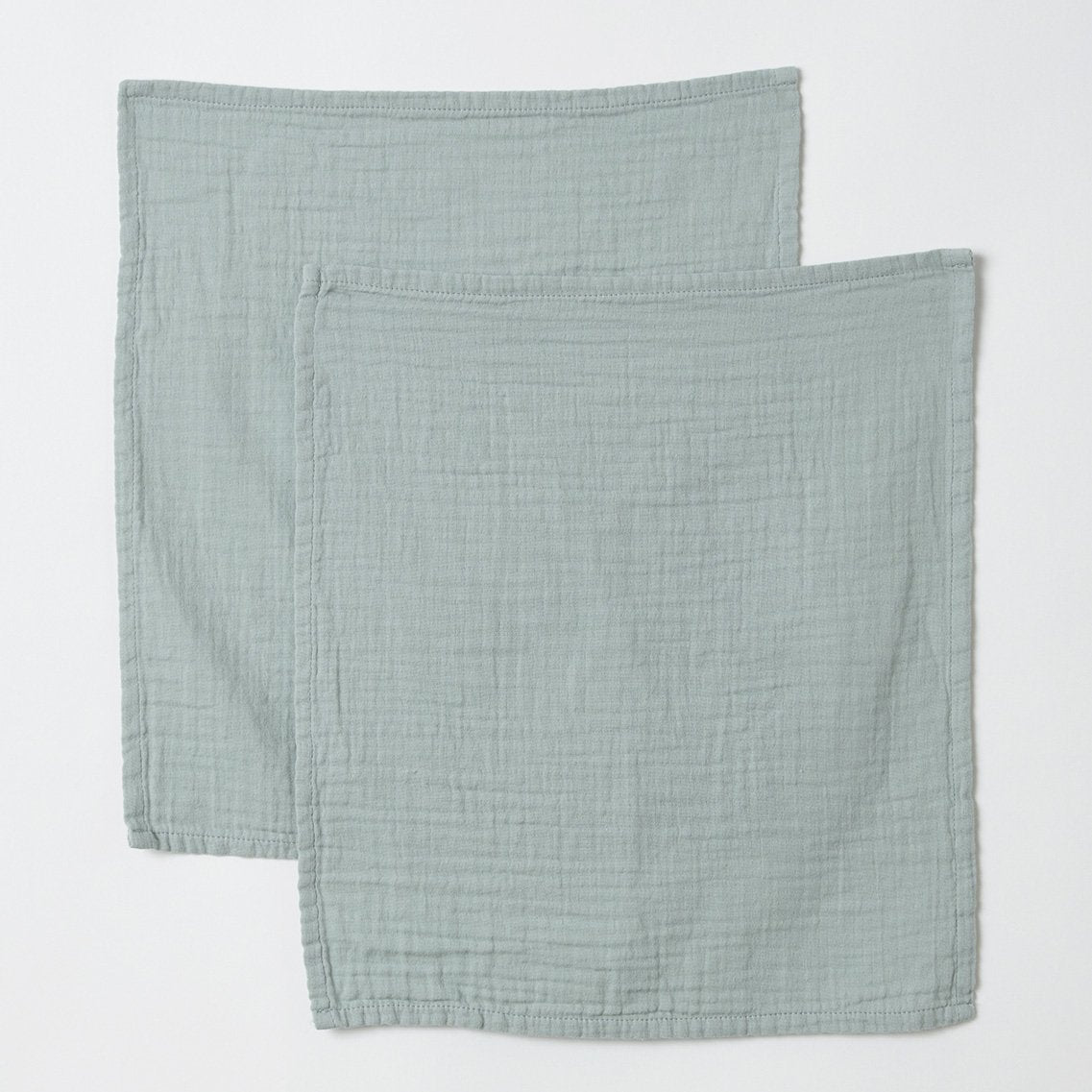 Materassino fasciatoio in mussola biologica Aqua – Pieghevole, assorbente & Morbido per gli spostamenti | Include 2 panni in mussola