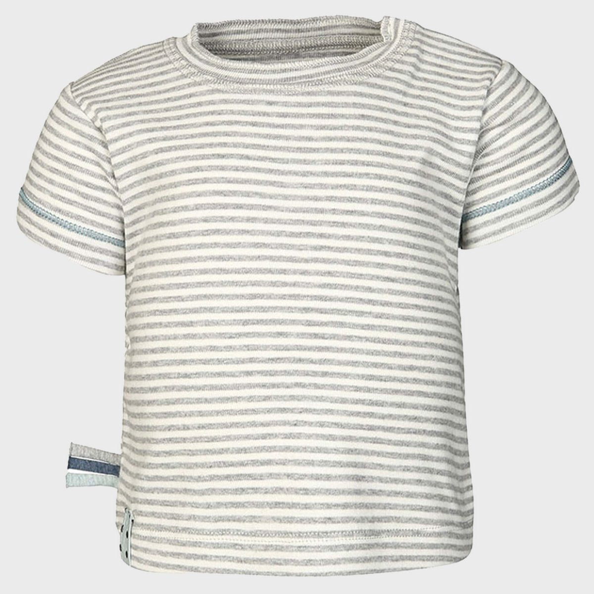OrganicEra Organic Baby S/S T-Shirt, grau gestreift