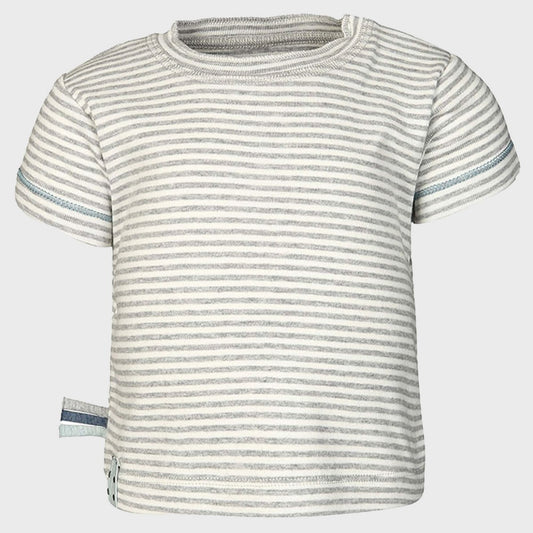 OrganicEra Organic Baby S/S T-Shirt, grau gestreift