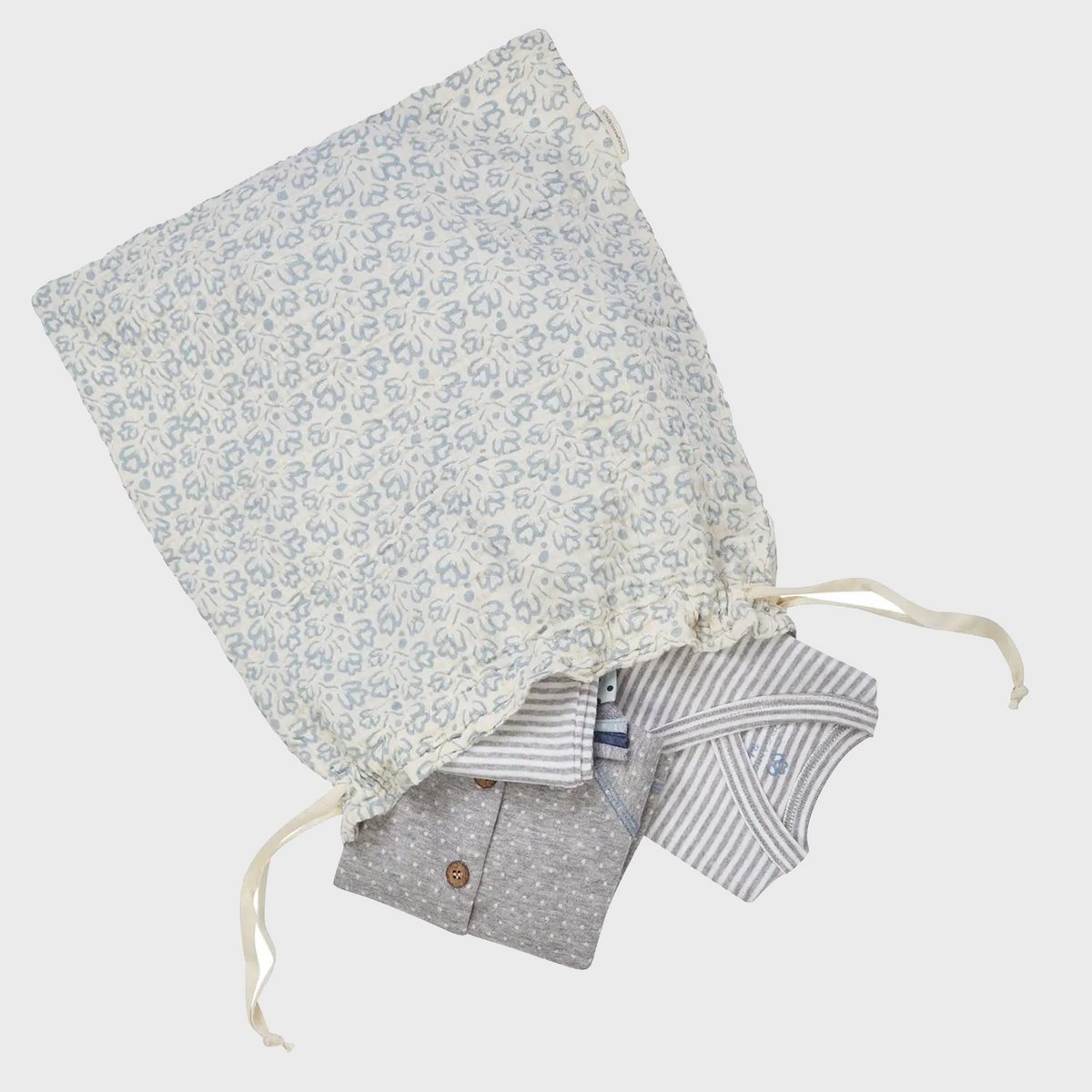 9-teiliges Bio-Baumwoll Neugeborenen Set Grau | Hautfreundliche Baby Erstausstattung & Geschenkset